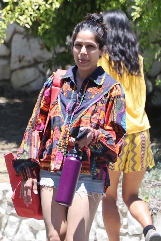 FREIDA PINTO in Daisy Dukes Out in Los Angeles 07/19/2022