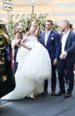 FRIDA AASEN at Her Wedding in Portofino 07/14/2022