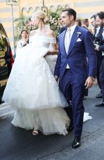 FRIDA AASEN at Her Wedding in Portofino 07/14/2022