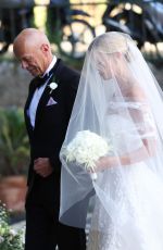 FRIDA AASEN at Her Wedding in Portofino 07/14/2022