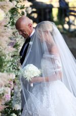 FRIDA AASEN at Her Wedding in Portofino 07/14/2022