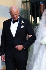 FRIDA AASEN at Her Wedding in Portofino 07/14/2022