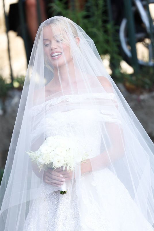 FRIDA AASEN at Her Wedding in Portofino 07/14/2022