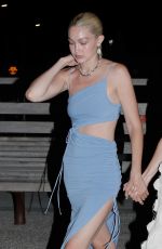 GIGI HADID and LEAH MCCARTHY Night Out in Saint Tropez 07/24/2022