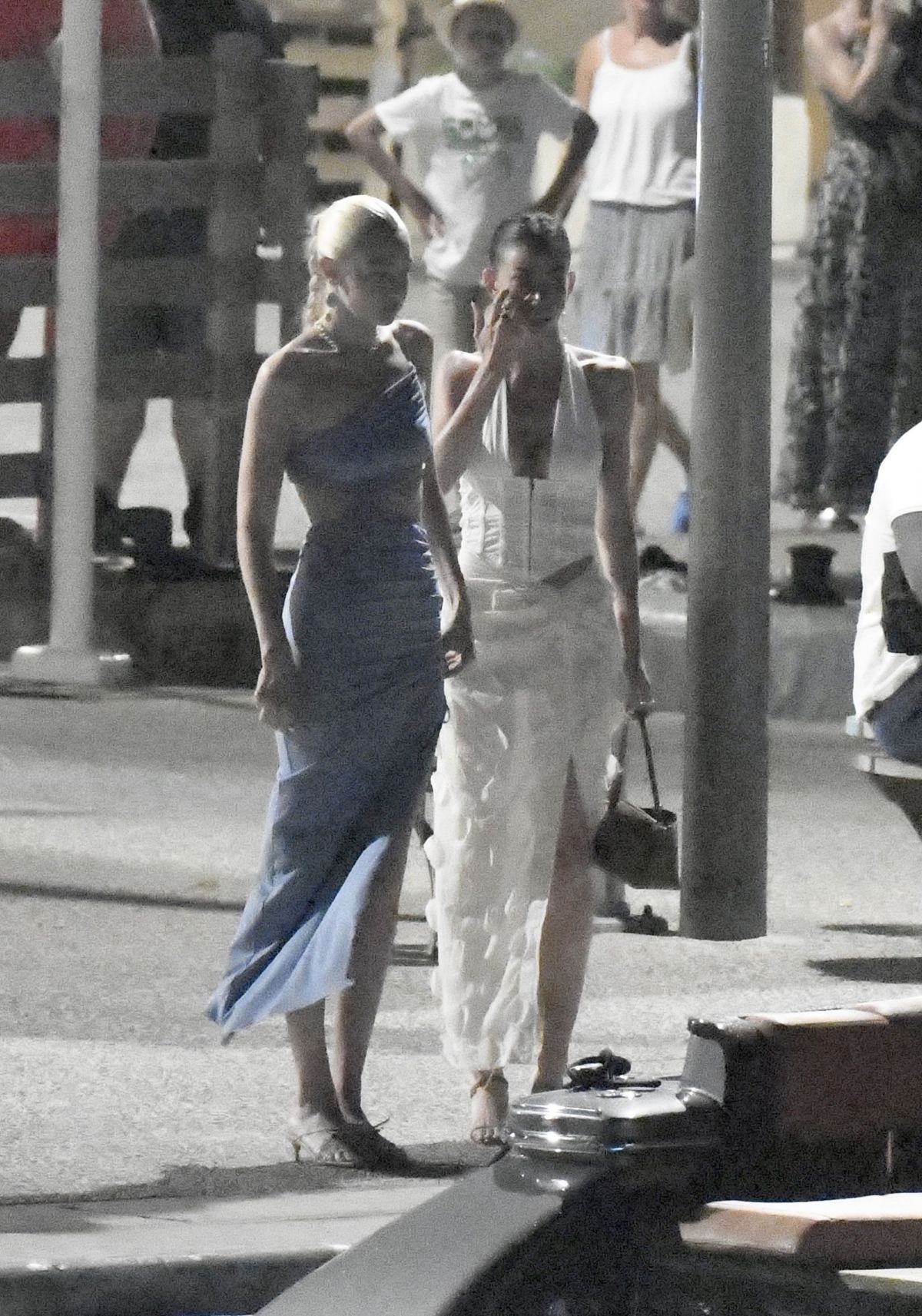 GIGI HADID and LEAH MCCARTHY Night Out in Saint Tropez 07/24/2022 ...