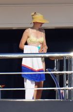 GIGI HADID in Bikini at a Yacht in Saint-Tropez 07/25/2022