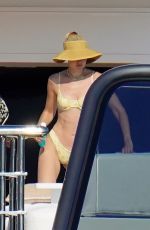 GIGI HADID in Bikini at a Yacht in Saint-Tropez 07/25/2022
