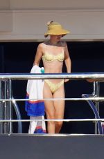 GIGI HADID in Bikini at a Yacht in Saint-Tropez 07/25/2022