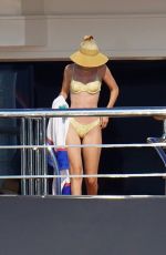 GIGI HADID in Bikini at a Yacht in Saint-Tropez 07/25/2022