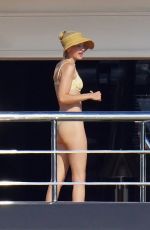 GIGI HADID in Bikini at a Yacht in Saint-Tropez 07/25/2022