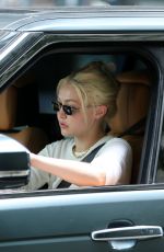 GIGI HADID Out Driving Her Range Rover in New York 07/09/2022
