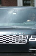 GIGI HADID Out Driving Her Range Rover in New York 07/09/2022