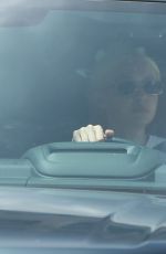 GIGI HADID Out Driving Her Range Rover in New York 07/09/2022