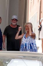 GOLDIE HAWN and Kurt Russell on Holiday in Palazzo Avino in Ravello 07/01/2022