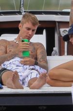 HAILEY and Justin BIEBER at a Boat in Coeur d