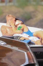 HAILEY and Justin BIEBER at a Boat in Coeur d