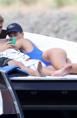 HAILEY and Justin BIEBER at a Boat in Coeur d