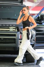 HAILEY BIEBER Arrives at a Skin Care Clinic in Beverly Hills 07/01/2022