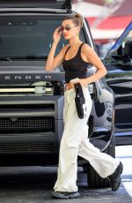 HAILEY BIEBER Arrives at a Skin Care Clinic in Beverly Hills 07/01/2022