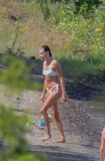 HAILEY BIEBER in Bikini and Justin Bieber at Lake Coeur d