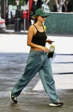 HAILEY BIEBER Leaves a Business Office in Los Angeles 06/30/2022