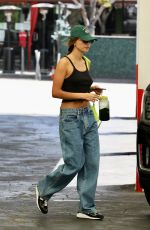HAILEY BIEBER Leaves a Business Office in Los Angeles 06/30/2022