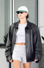 HAILEY BIEBER Leaves a Skin Care Clinic in Beverly Hills 07/14/2022