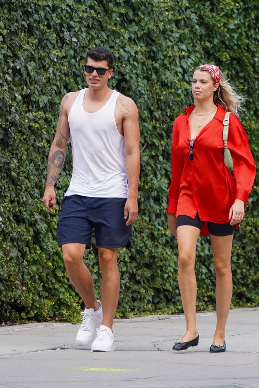 HAILEY CLAUSON and Julian Herrera Out in New York 07/13/2022