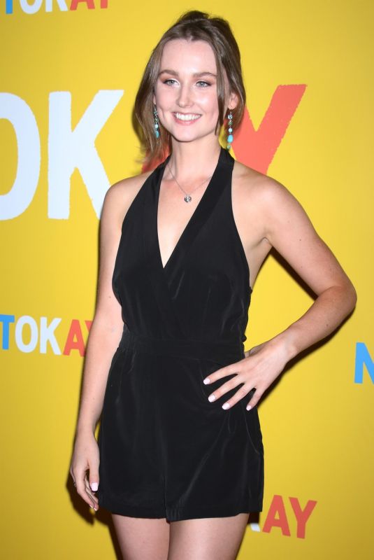 HAILEY FOSS at Not Okay Premiere at Angelika Theater in New York 07/28/2022