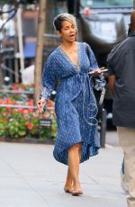 HALLE BERRY Heading to a Movie Set in New York 07/13/2022