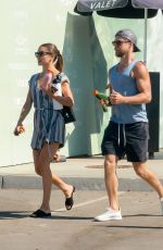 HAYLEY ERBERT and Derek Hough Out for Fresh Juice Drinks in Studio City 07/15/2022
