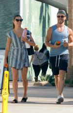 HAYLEY ERBERT and Derek Hough Out for Fresh Juice Drinks in Studio City 07/15/2022
