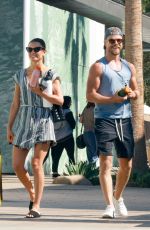HAYLEY ERBERT and Derek Hough Out for Fresh Juice Drinks in Studio City 07/15/2022