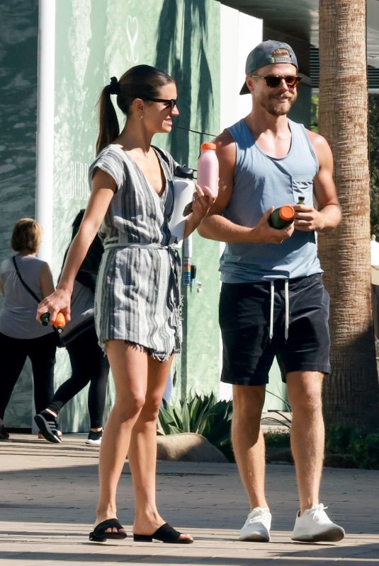 HAYLEY ERBERT and Derek Hough Out for Fresh Juice Drinks in Studio City 07/15/2022