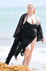 HAYLEY HASSELHOF in Swimsuit at a Beach in Miami 07/18/2022