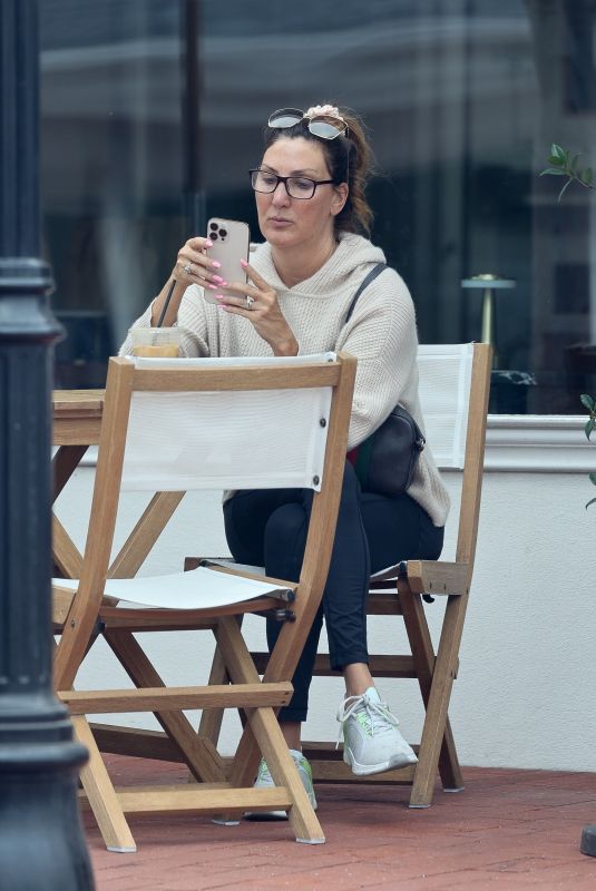 HEATHER MCDONALD Out for Coffee in Newport Beach 07/25/2022