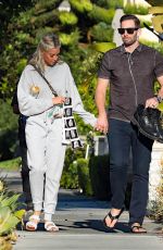 HEATHER RAE and Tarek El Moussa Out in Newport Beach 07/14/2022