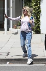HEIDI MONTAG Leaves a Skin Care Salon in Pacific Palisades 07/12/2022