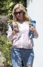 HEIDI MONTAG Leaves a Skin Care Salon in Pacific Palisades 07/12/2022