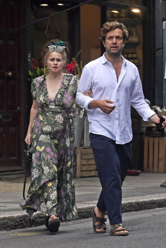 HELENA BONHAM CARTER and Rye Dag Golmboe Out in London 07/21/2022