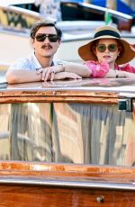 HELENA BONHAM CARTER as Noele Gordon on the Set of Nolly Series in Venice 07/19/2022