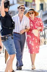 HELENA BONHAM CARTER as Noele Gordon on the Set of Nolly Series in Venice 07/19/2022