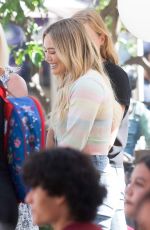 HILARY DUFF Arrives at a Book Reading at The Grove in Los Angeles 06/30/2022