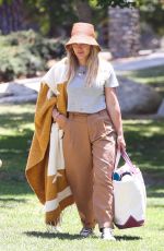 HILARY DUFF at a Picnic in a Park in Los Angeles 07/14/2022