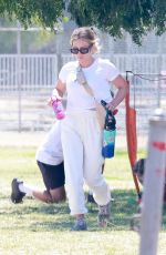 HILARY DUFF at Her Daughter Banks