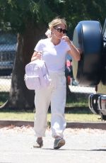 HILARY DUFF at Her Daughter Banks