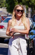 HILARY DUFF Out for Coffee in Los Angeles 07/07/2022