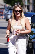 HILARY DUFF Out for Coffee in Los Angeles 07/07/2022
