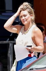 HILARY DUFF Out for Lunch in Studio City 07/21/2022