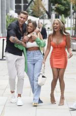 HOLLY HAGAN and ZAHIDA ALLEN Leaves Menagerie Bar and Restaurant in Manchester 07/23/2022